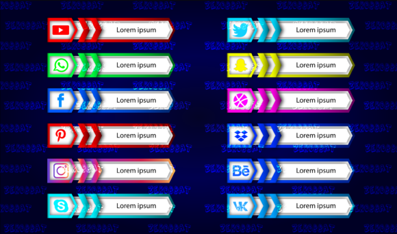 Download Graphic Social Media Icon Bar Link Web - Graphic Collection