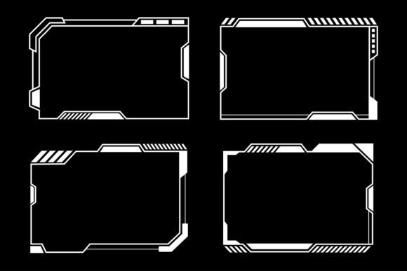 Download Futuristic Abstract Frame Set - Futuristic Collection