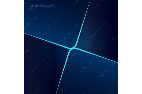 Download Abstract Template Blue Neon Square Shape - Square Collection