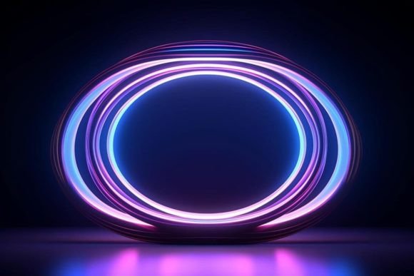 Download Futuristic Background Neon Effects Dark - Futuristic Collection