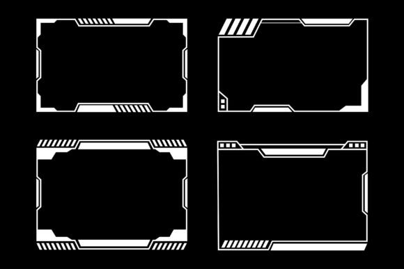 Download Set of Futuristic Frames Overlay - Futuristic Collection