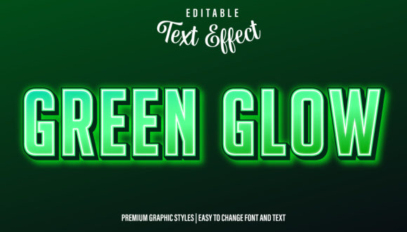 Download Green Glow Text Effect Graphic Style - Graphic Collection