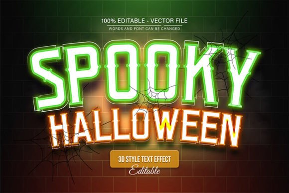 Download Spooky Halloween Light Text Effect - Light text Collection