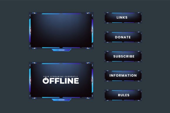 Download Futuristic Gaming Overlay Vector Design - Futuristic Collection